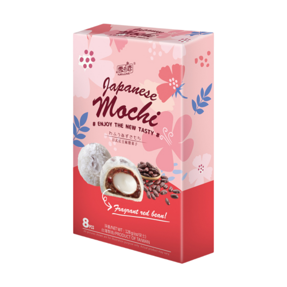 Yuki & Love Mochi Reiskuchen Adzukibohnenpaste 128g